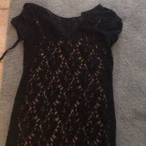 Black dress from LOFT